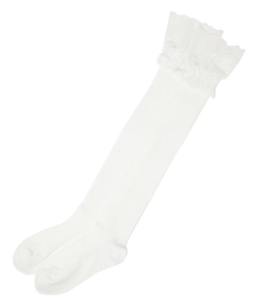ぽてすけ セール】レース切り替えSOX 290984（ソックス/靴下）｜Heather