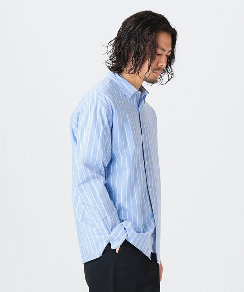B:MING by BEAMS（ビーミングバイビームス）の「コットン ストライプ シャツ（シャツ/ブラウス・メンズ・サックスブルー/ホワイト系その他5・XL/L/M/S）」の4枚目の写真