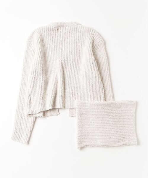 TITTY&CO.(ティティーアンドコー)の「Ribbon Fluffy Knit Set Up/リボン フラッフィー ニット セットアップ(ルームウェア/パジャマ・レディース・アイボリー/パープル/グレー・FREE)」の19枚目の写真