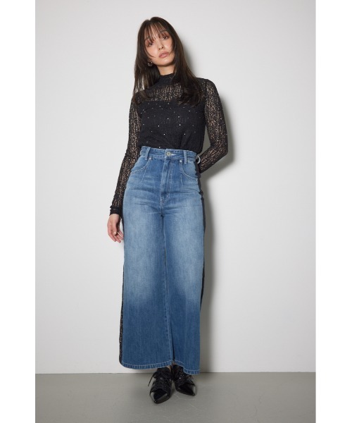 【商談中】  Rene    ♡   レーストップス セール】ストレッチチュールカットトップス レーストップス 春服