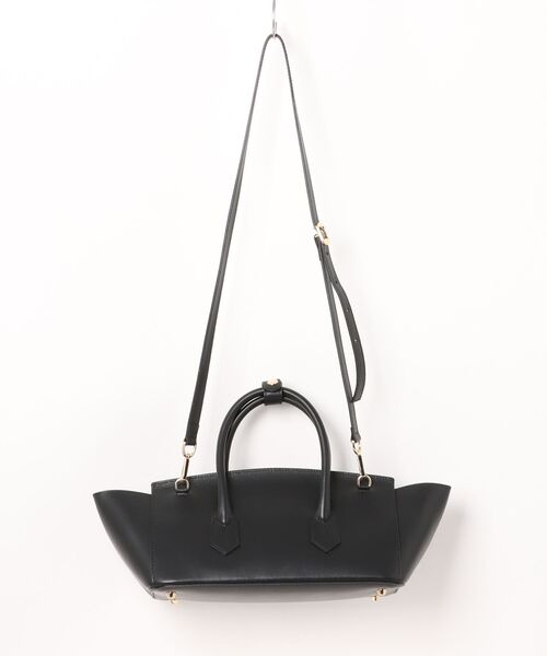 CHRISTIAN VILLA(クリスチャンヴィラ)の「【CHRISTIAN VILLA】レザーワイドハンドバッグ(Q56435)(ハンドバッグ・レディース・ベージュ/ブラック・ALL)」の6枚目の写真