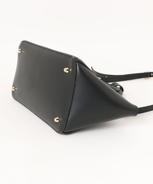 CHRISTIAN VILLA(クリスチャンヴィラ)の「【CHRISTIAN VILLA】レザーワイドハンドバッグ(Q56435)(ハンドバッグ・レディース・ベージュ/ブラック・ALL)」の5枚目の写真