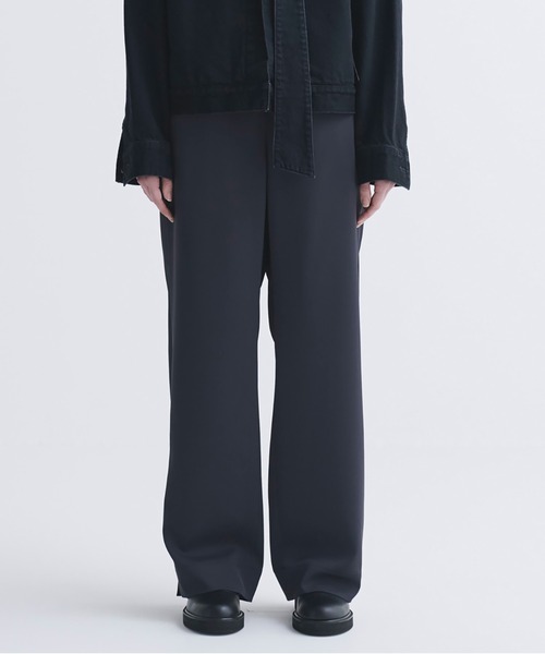 CULLNI スラックス Double Satin 1Tuck Pant with Long Belt