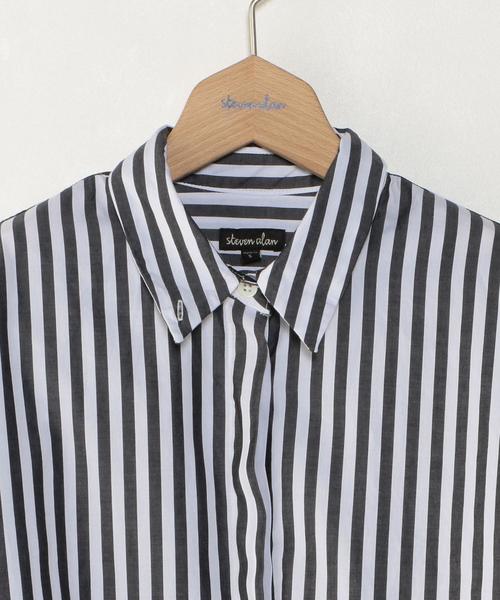 BEAUTY&YOUTH UNITED ARROWS(ビューティーアンドユースユナイテッドアローズ)の「<Steven Alan>DRUMMOND SHIRT 2/シャツ ◆(シャツ/ブラウス・レディース・ブラック/その他1/ホワイト・SMALL)」の5枚目の写真