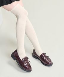 CALIFORNIA OUTFITTERS（カリフォルニア アウトフィッターズ）の「3-12C4 無地 ボーダー ライン入り ニーハイソックス（ソックス/靴下）」