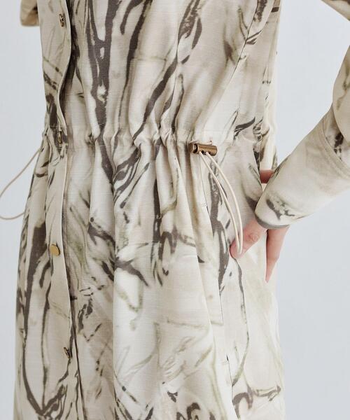 GALLEST（ギャレスト）の「ウォータープリントシャツワンピース（ワンピース・レディース・ライトグリーン/ナチュラル・38）」の6枚目の写真