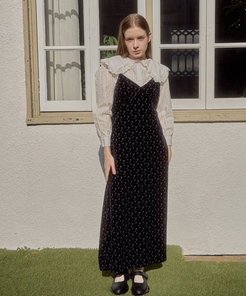 Birthday room（バースデイルーム）の「ビッグカラーフリルブラウス/big collar frill blouse（シャツ/ブラウス・レディース・ブラック/ホワイト・FREE）」の16枚目の写真