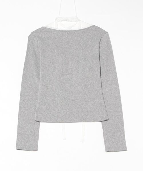 mellowneon(メロウネオン)の「レースチョーカートップス(Tシャツ/カットソー・レディース・アイボリー/グレー・FREE)」の22枚目の写真