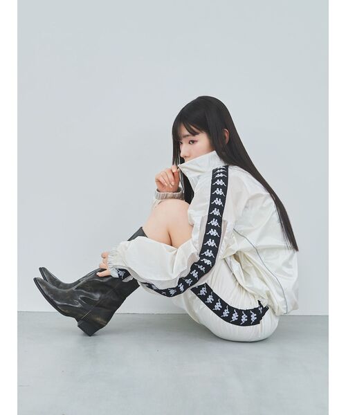 Kappa(カッパ)の「【Kappa】【SET UP対応】シャーリングナイロンスカート(スカート・レディース・ホワイト/グレー・FREE)」の13枚目の写真