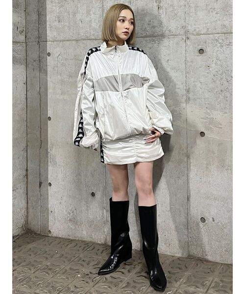 Kappa(カッパ)の「【Kappa】【SET UP対応】シャーリングナイロンスカート(スカート・レディース・ホワイト/グレー・FREE)」の18枚目の写真