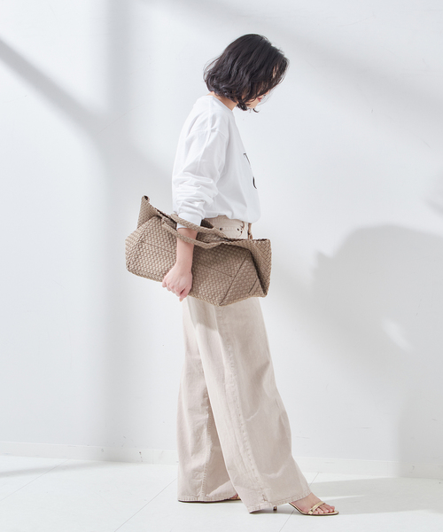 journal standard L'essage(ジャーナルスタンダードレサージュ)の「POETMEETSDUBWISE THINK OVER ロングスリーブTシャツ(Tシャツ/カットソー・レディース・ホワイト・FREE)」の5枚目の写真