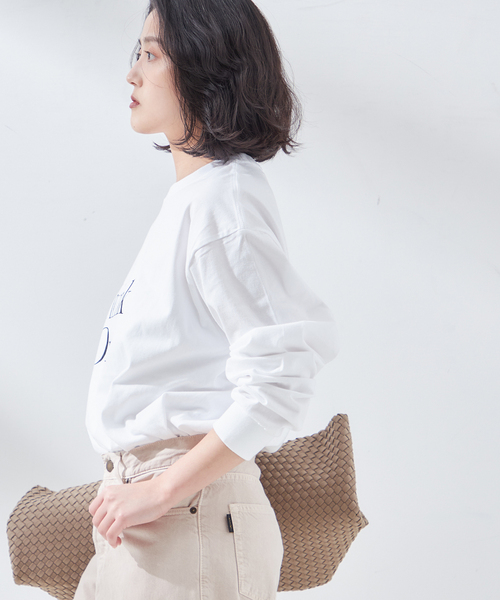 journal standard L'essage(ジャーナルスタンダードレサージュ)の「POETMEETSDUBWISE THINK OVER ロングスリーブTシャツ(Tシャツ/カットソー・レディース・ホワイト・FREE)」の8枚目の写真