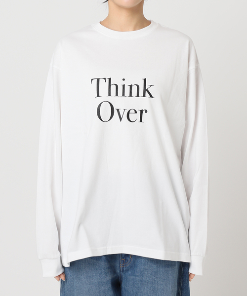 journal standard L'essage(ジャーナルスタンダードレサージュ)の「POETMEETSDUBWISE THINK OVER ロングスリーブTシャツ(Tシャツ/カットソー・レディース・ホワイト・FREE)」の10枚目の写真