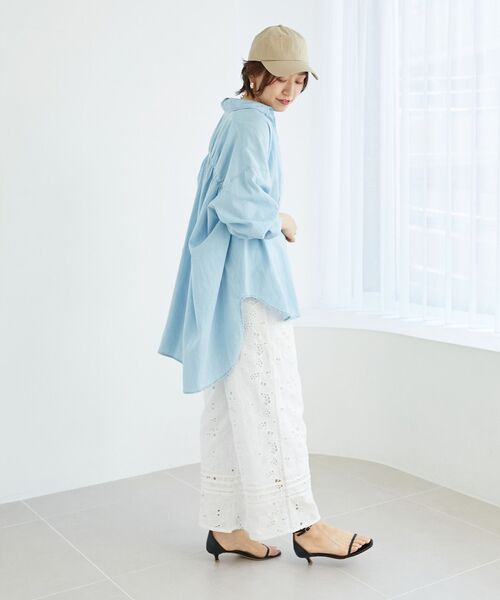 le.coeur blanc(ルクールブラン)の「《手洗い可能》カットワークレースパンツ(その他パンツ・レディース・ホワイト/ブラック・38)」の22枚目の写真