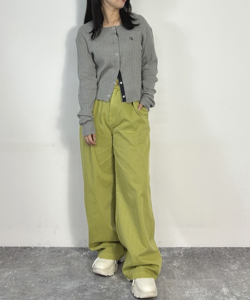 Dickies(ディッキーズ)の「【Dickies】フックベルトパンツ(その他パンツ・レディース・オフホワイト/ブラック/グリーン・MEDIUM)」の5枚目の写真