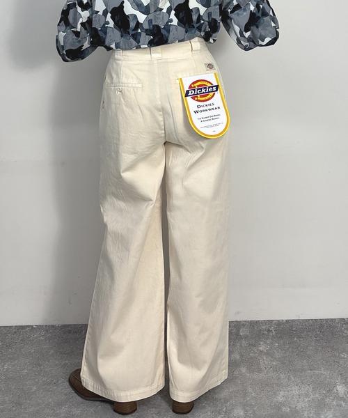 Dickies(ディッキーズ)の「【Dickies】フックベルトパンツ(その他パンツ・レディース・オフホワイト/ブラック/グリーン・MEDIUM)」の7枚目の写真