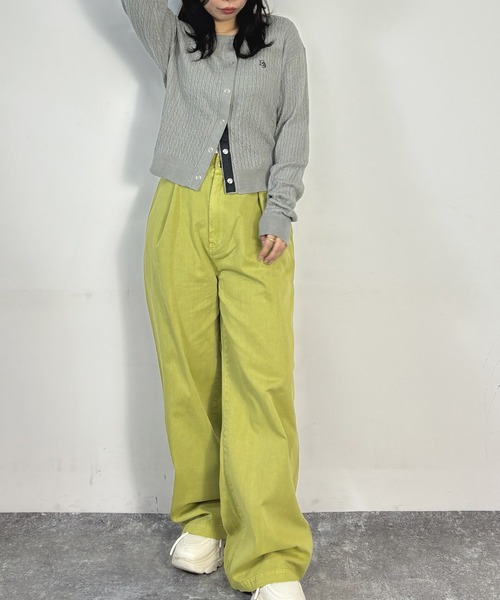 Dickies(ディッキーズ)の「【Dickies】フックベルトパンツ(その他パンツ・レディース・オフホワイト/ブラック/グリーン・MEDIUM)」の9枚目の写真