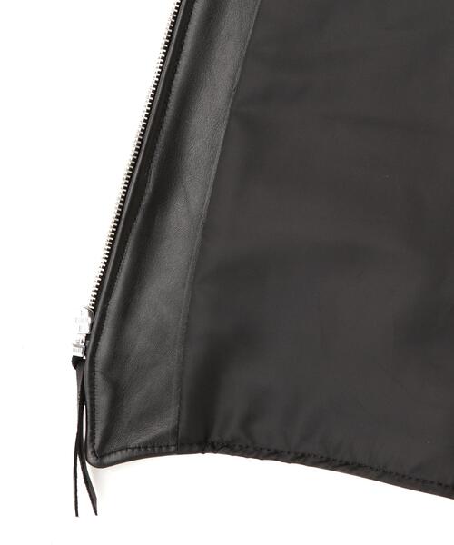 schott(ショット)の「Schott/ショット/193V LEATHER VEST/レザーベスト(ベスト・メンズ・ブラック・S/M/L/XL)」の8枚目の写真