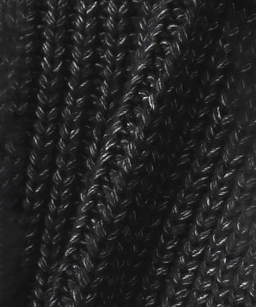 ROSE BUD(ローズバッド)の「LOW GAUGE KNIT CARDIGAN(カーディガン/ボレロ・レディース・ブラック/ピンク・ONE SIZE)」の9枚目の写真