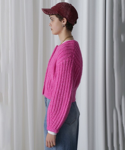 セール】LOW GAUGE KNIT CARDIGAN（カーディガン/ボレロ）｜ROSE BUD