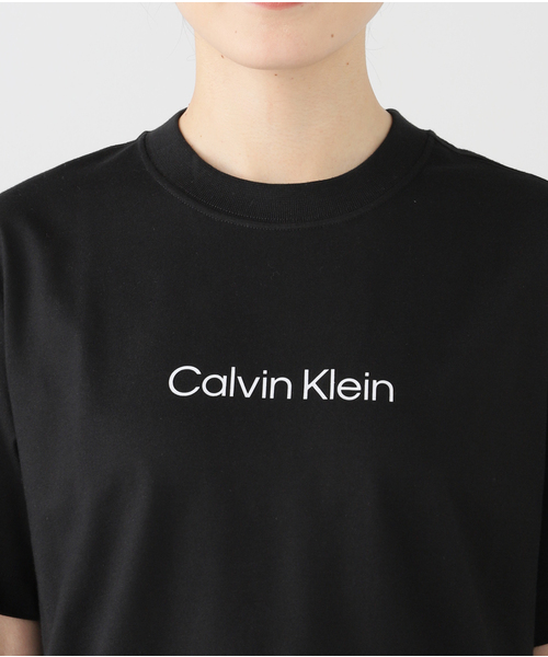 Calvin Klein(カルバン・クライン)の「【Calvin Klein / カルバン クライン】Compact standerd LOGO T-sh(Tシャツ/カットソー・レディース・ブラック/ホワイト・FREE)」の16枚目の写真