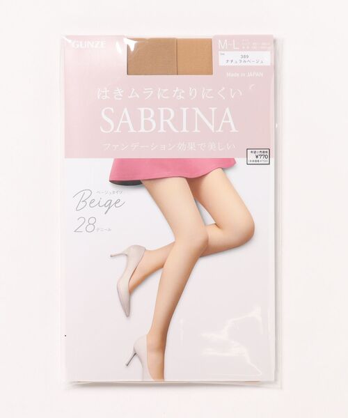 SABRINA/サブリナ 伝線しにくい ストッキング Beige 28デニール