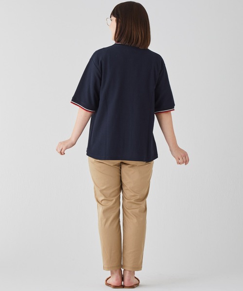 KRIFF MAYER Lady's Collection（クリフメイヤーレディースコレクション）の「冷感リンクスカノコ5分袖カーデ（カーディガン/ボレロ・レディース・ブラック/ネイビー/オフホワイト/カラフル/グリーン/ピンク・LARGE/MEDIUM）」の11枚目の写真