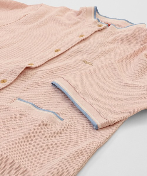 KRIFF MAYER Lady's Collection（クリフメイヤーレディースコレクション）の「冷感リンクスカノコ5分袖カーデ（カーディガン/ボレロ・レディース・ブラック/ネイビー/オフホワイト/カラフル/グリーン/ピンク・LARGE/MEDIUM）」の20枚目の写真