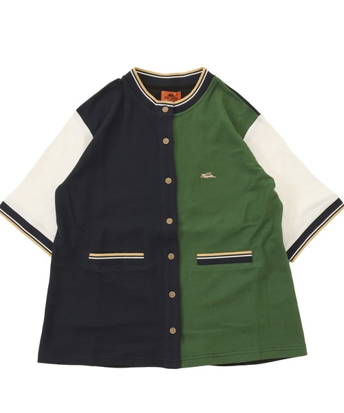 KRIFF MAYER Lady's Collection（クリフメイヤーレディースコレクション）の「冷感リンクスカノコ5分袖カーデ（カーディガン/ボレロ・レディース・ブラック/ネイビー/オフホワイト/カラフル/グリーン/ピンク・LARGE/MEDIUM）」の22枚目の写真