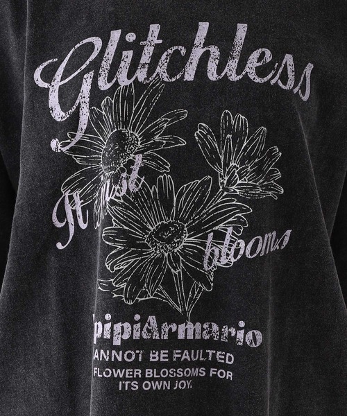 repipi armario（レピピ アルマリオ）の「AcidWashルーズＴシャツ（Tシャツ/カットソー・キッズ・ブラック系1/ホワイト系1/ホワイト系2/ブラック系2・SMALL/MEDIUM/LARGE）」の10枚目の写真