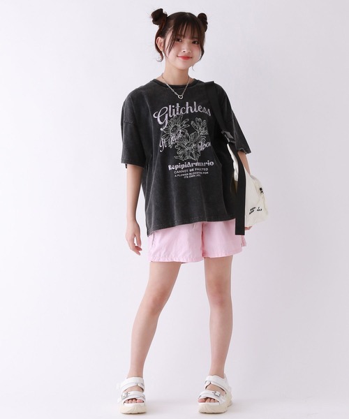 repipi armario（レピピ アルマリオ）の「AcidWashルーズＴシャツ（Tシャツ/カットソー・キッズ・ブラック系1/ホワイト系1/ホワイト系2/ブラック系2・SMALL/MEDIUM/LARGE）」の20枚目の写真