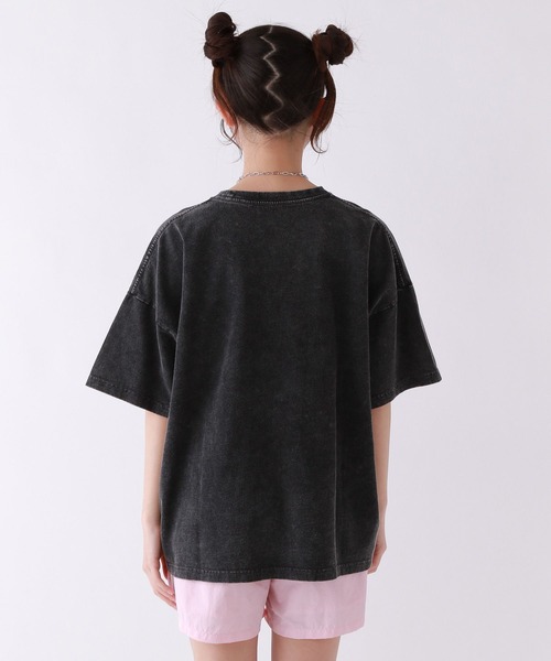 repipi armario（レピピ アルマリオ）の「AcidWashルーズＴシャツ（Tシャツ/カットソー・キッズ・ブラック系1/ホワイト系1/ホワイト系2/ブラック系2・SMALL/MEDIUM/LARGE）」の14枚目の写真