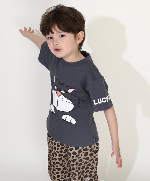 BABYDOLL（ベビードール）の「【綿100％】 親子お揃い ディズニー キャラクターフェイス Tシャツ 0320K（Tシャツ/カットソー・キッズ・その他19/チャコールグレー/ブラック・90cm/120cm/130cm/80ｃｍ/110cm/140cm/100cm）」の19枚目の写真