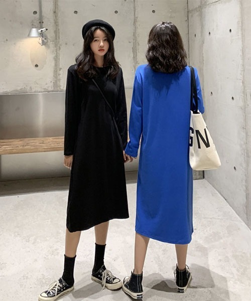 urge:(アージコロン )の「【URGE:】クルーネック 推し活 6色展開 長袖 カットソー ワンピース(Tシャツ/カットソー・レディース・グリーン/ブルー/オレンジ/イエロー/ブラック/ホワイト・LARGE/X-LARGE/SMALL/MEDIUM)」の14枚目の写真