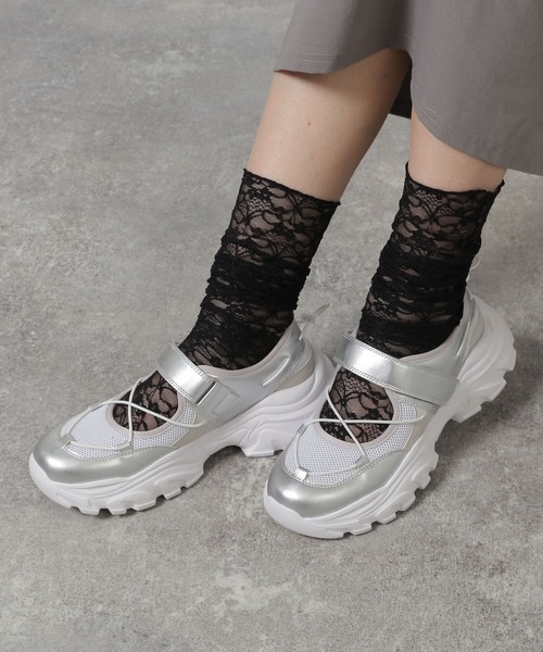 ナチュラルアート ロングレースソックス / 288724（ソックス/靴下）｜LAKOLE