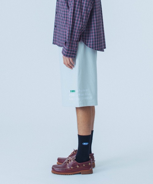 Champion（チャンピオン）の「XLARGE×Champion REVERSE WEAVE PULLOVER SWEAT SHORT PANTS（スウェットパンツ・メンズ・ブラック/グレー/ネイビー/ピンク・XL/L/M/S）」の17枚目の写真