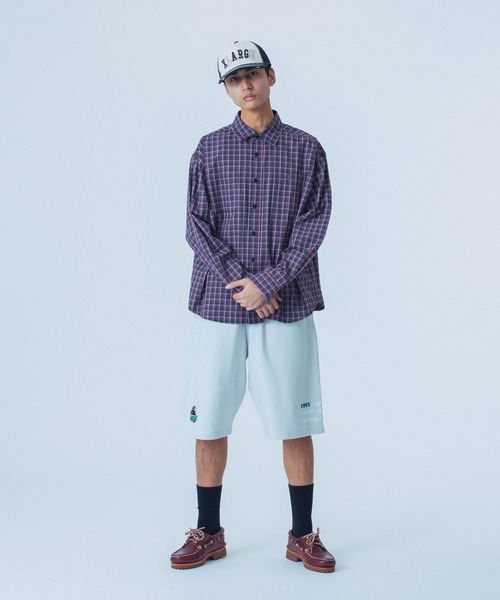 Champion（チャンピオン）の「XLARGE×Champion REVERSE WEAVE PULLOVER SWEAT SHORT PANTS（スウェットパンツ・メンズ・ブラック/グレー/ネイビー/ピンク・XL/L/M/S）」の19枚目の写真