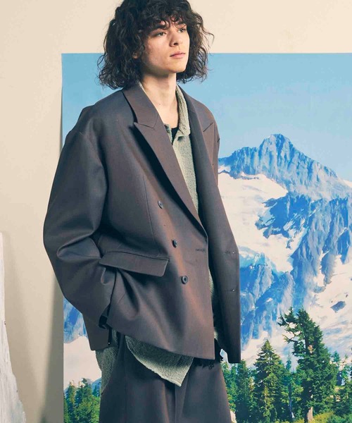 美品★ BUMPY SHEER DOUBLE JACKET BUMPY SHEER DOUBLE JACKET