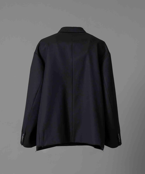 MAISON SPECIAL（メゾンスペシャル）の「《UNISEX》4 Colors Chambray Washable Wool Prime-Over Peaked Lapel Double Breasted Jacket/4色シャンブレーウォッシャブルウールプライムオーバーピークドラペルダブルブレステッドジャケット【MAISON SPECIAL/メゾンスペシャル】（テーラードジャケット・メンズ・ライトブルー/チャコールグレー/グレー/ブルー/ブラック・0/2/1）」の11枚目の写真