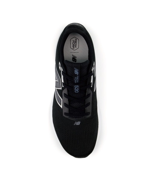 NEW BALANCE(ニューバランス)の「【New Balance/ニューバランス】NB M520LK9 2E フレッシュフォーム(スニーカー・メンズ・ブラック×ホワイト・27.0cm/26.0cm/25.0cm/25.5cm/26.5cm/27.5cm/28.0cm)」の6枚目の写真