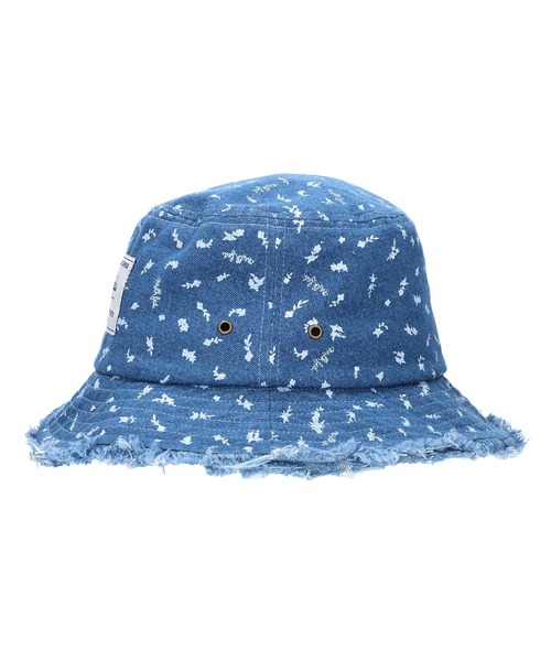 MILKFED.(ミルクフェド)の「FLORAL PATTERN DENIM FRINGE BUCKET HAT(ハット・レディース・ベージュ/ブルー/ブラック・ONE SIZE)」の15枚目の写真