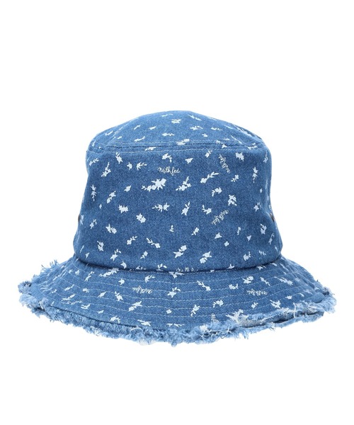 MILKFED.(ミルクフェド)の「FLORAL PATTERN DENIM FRINGE BUCKET HAT(ハット・レディース・ベージュ/ブルー/ブラック・ONE SIZE)」の16枚目の写真