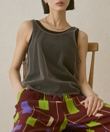 hunch（ハンチ）の「チュールレイヤード リブタンクトップセット（タンクトップ）」