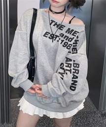 フロントプリントオーバーサイズプルオーバー