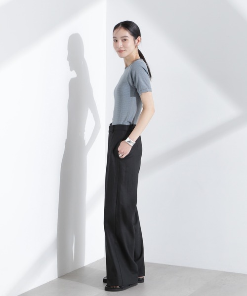 セール】リネン混ラップパンツ(セットアップ可)（その他パンツ）｜NANO