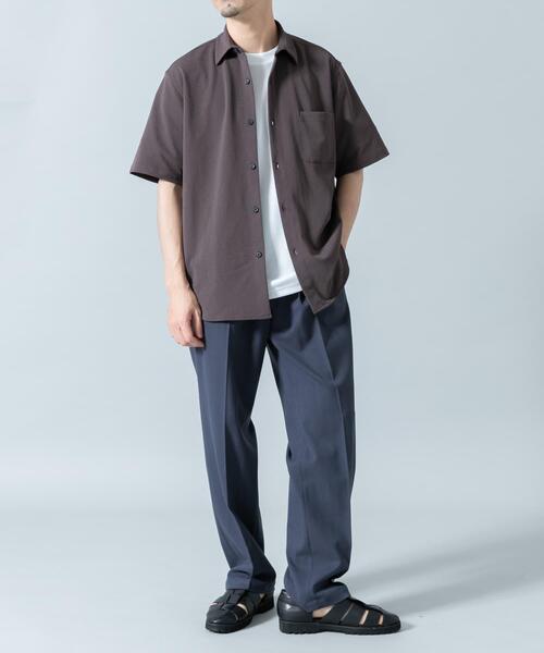 URBAN RESEARCH ROSSO MEN(アーバンリサーチロッソメン)の「『セットアップ対応/XLサイズあり』コンフォータブルドライショートスリーブシャツ(シャツ/ブラウス・メンズ・チャコールグレー/ブラック/ネイビー/ホワイト・SMALL/MEDIUM/LARGE/X-LARGE)」の10枚目の写真