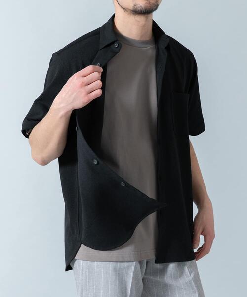 URBAN RESEARCH ROSSO MEN(アーバンリサーチロッソメン)の「『セットアップ対応/XLサイズあり』コンフォータブルドライショートスリーブシャツ(シャツ/ブラウス・メンズ・チャコールグレー/ブラック/ネイビー/ホワイト・SMALL/MEDIUM/LARGE/X-LARGE)」の15枚目の写真