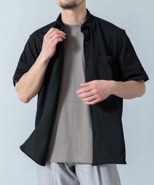URBAN RESEARCH ROSSO MEN(アーバンリサーチロッソメン)の「『セットアップ対応/XLサイズあり』コンフォータブルドライショートスリーブシャツ(シャツ/ブラウス・メンズ・チャコールグレー/ブラック/ネイビー/ホワイト・SMALL/MEDIUM/LARGE/X-LARGE)」の16枚目の写真