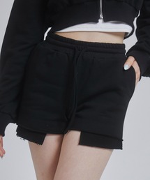 カットオフスウェットショートパンツ