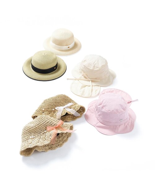 apres les cours(アプレレクール)の「ペーパークロシェハット(ハット・キッズ・ベージュ/アイボリー・54/58/50)」の11枚目の写真